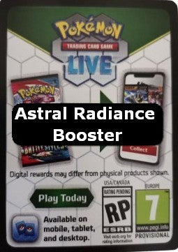 Live Code Card (Booster) - Astral Radiance (Online Code Card)
