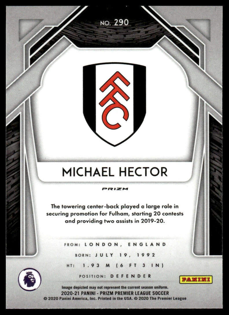 2020-21 Panini Prizm Premier League #290 Michael Hector Blue Prizm #/199