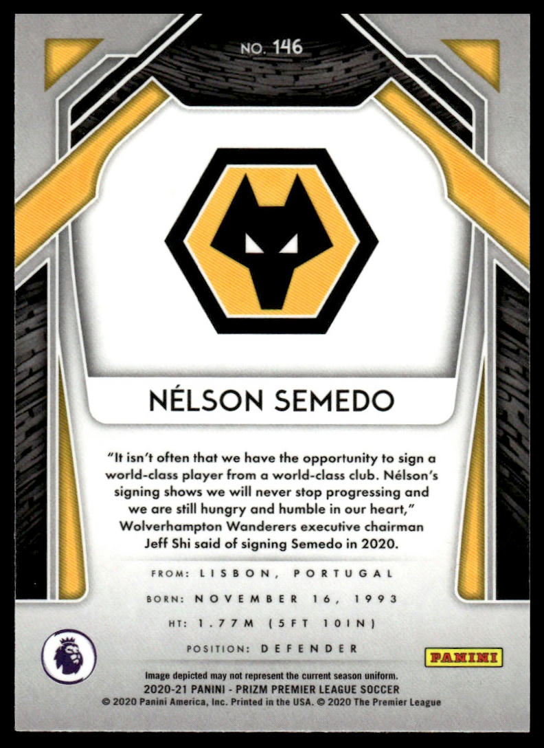 2020-21 Panini Prizm Premier League #146 Nelson Semedo