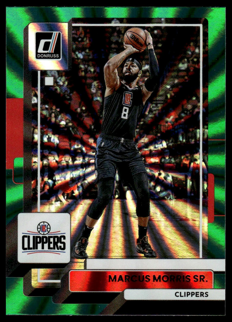 2022-23 Donruss #181 Marcus Morris Sr. Holo Laser Green