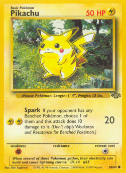 Pikachu - Jungle (Common) [JU-60]