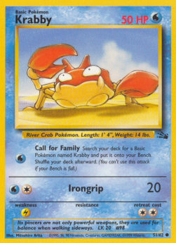 Krabby - Fossil (Common) [FO-51]