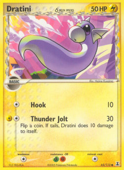 Dratini δ Delta Species (Hook) - EX Delta Species (Common) [DS-65]
