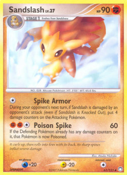 Sandslash Lv.37 - Mysterious Treasures (Uncommon) [MT-61]