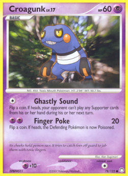 Croagunk Lv.17 - Mysterious Treasures (Common) [MT-78]