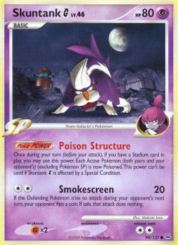 Skuntank  Lv.46 - Platinum (Common) [PL-94]