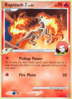 Rapidash  Lv.53 - Rising Rivals (Uncommon) [RR-47]