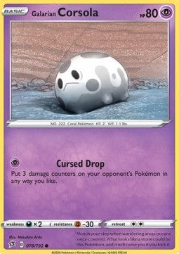 Galarian Corsola - Rebel Clash (Common) [RCL-78]