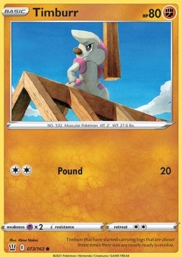Timburr - Battle Styles (Common) [BST-73]