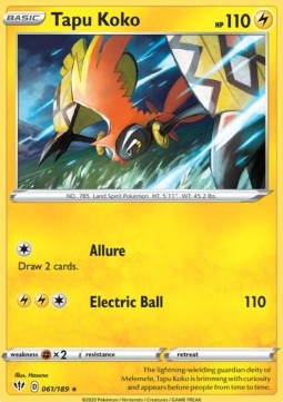 Tapu Koko - Darkness Ablaze (Holo Rare) [DAA-61]