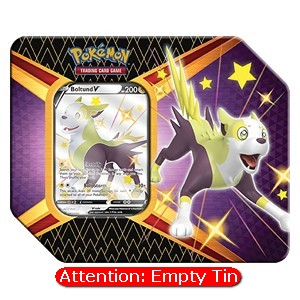 Empty Shining Fates: Boltund V Tin - Shining Fates