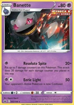 Banette - Chilling Reign (Rare) [CRE-063]