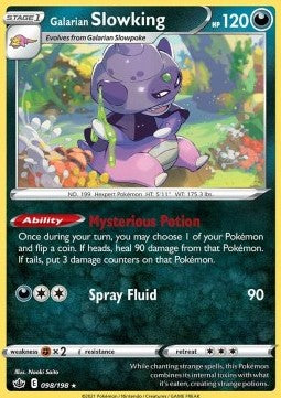 Galarian Slowking - Chilling Reign (Holo Rare) [CRE-098]
