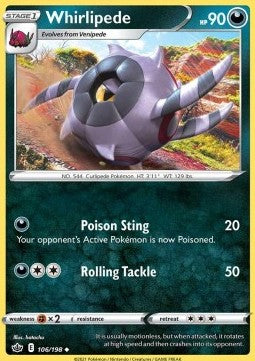 Whirlipede - Chilling Reign (Uncommon) [CRE-106]