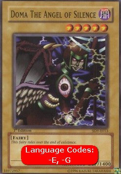 Doma The Angel of Silence (V.1 - Common) - Starter Deck: Yugi (Common) [SDY-013]