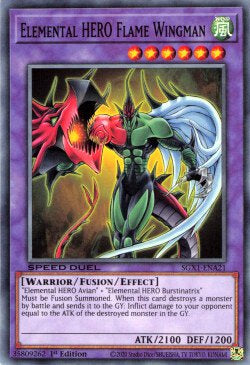 Elemental HERO Flame Wingman (V.1 - Common) - Speed Duel GX: Duel Academy Box (Common) [SGX1-A21]
