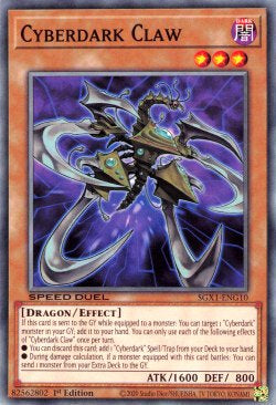 Cyberdark Claw - Speed Duel GX: Duel Academy Box (Common) [SGX1-G10]