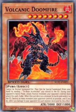 Volcanic Doomfire (V.1 - Common) - Speed Duel GX: Duel Academy Box (Common) [SGX1-H01]