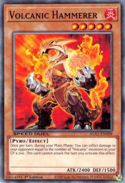 Volcanic Hammerer - Speed Duel GX: Duel Academy Box (Common) [SGX1-H09]