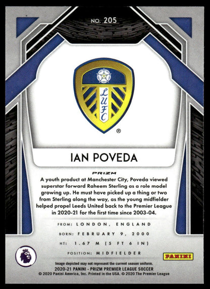 2020-21 Panini Prizm Premier League #205 Ian Poveda Silver Prizm