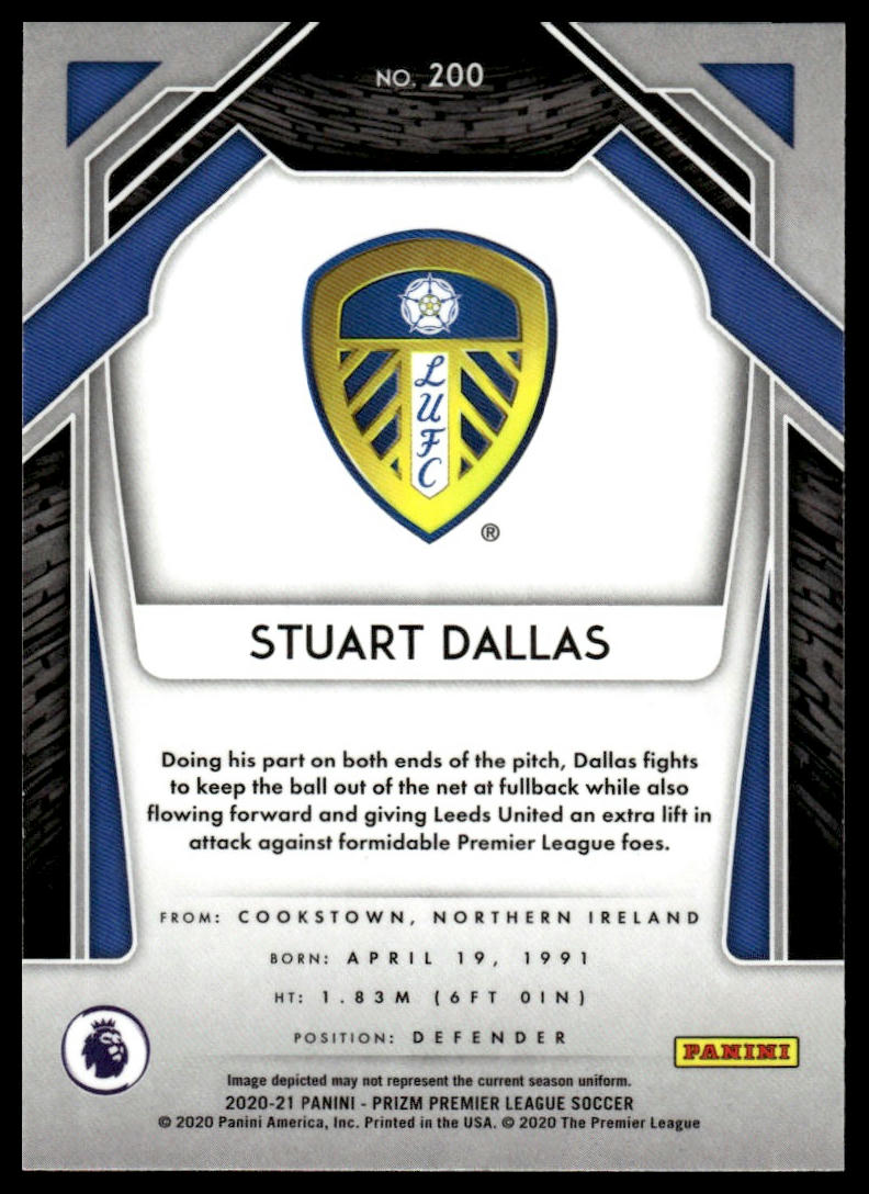 2020-21 Panini Prizm Premier League #200 Stuart Dallas