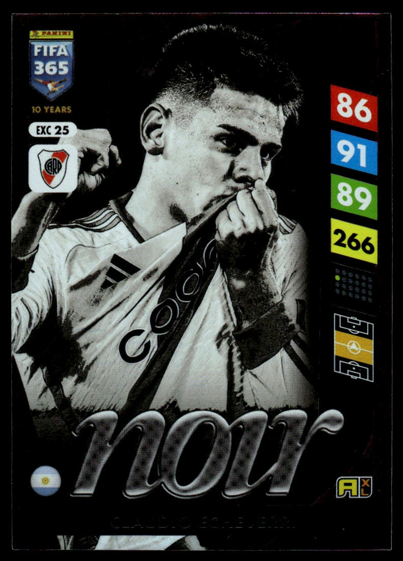 2025 Panini Adrenalyn XL FIFA 365 #EXC25 Claudio Echeverri Excellence Box