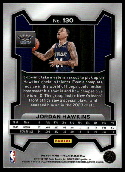 2023-24 Panini Prizm #130 Jordan Hawkins