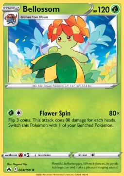 Bellossom - Crown Zenith (Rare) [CRZ-003]