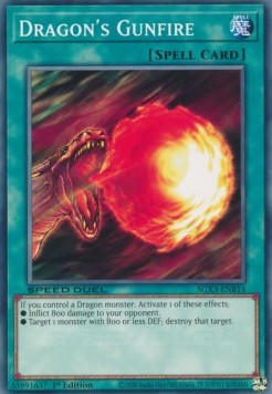 Dragon's Gunfire - Speed Duel GX: Duelists of Shadows (Common) [SGX3-B14]