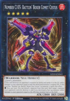 Number C105: Battlin' Boxer Comet Cestus - Legendary Duelists: Soulburning Volcano (Common) [LD10-043]