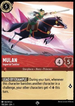 Mulan - Imperial Soldier (V.1) - The First Chapter (Super Rare) [1TFC-118]