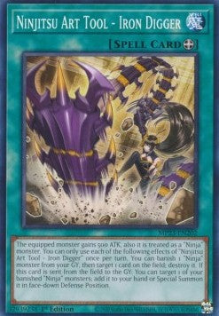 Ninjitsu Art Tool - Iron Digger - 25th Anniversary Tin: Dueling Heroes Mega Pack (Common) [MP23-202]