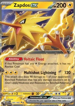Zapdos ex - 151 (Double Rare) [MEW-145]
