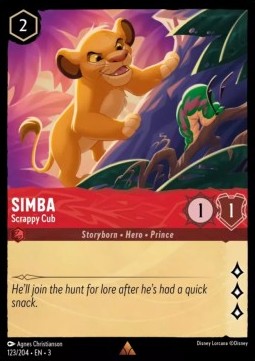 Simba - Scrappy Cub - Into the Inklands (Rare) [3INK-123]