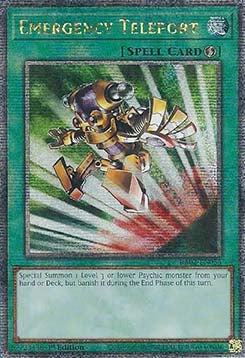 Emergency Teleport (V.5 - Quarter Century Secret Rare) - 25th Anniversary Rarity Collection II (Quarter Century Secret Rare) [RA02-053]