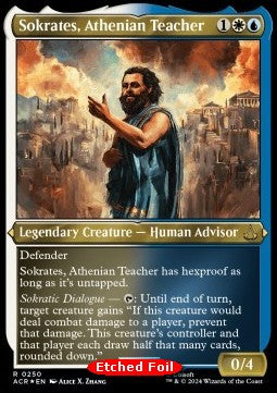 Sokrates, Athenian Teacher (V.2) - Universes Beyond: Assassin's Creed: Extras (Rare) [XACR-250]
