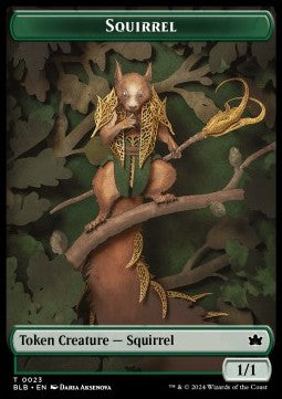 Squirrel Token (Green 1/1) - Bloomburrow: Tokens (Token) [TBLB-T23]