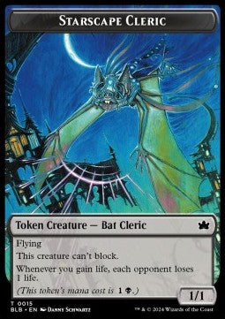 Starscape Cleric Token (B 1/1) // Treasure Token - Bloomburrow: Tokens (Token) [TBLB-T 15/29]