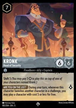 Kronk - Head of Security - Shimmering Skies (Super Rare) [5SSK-185]