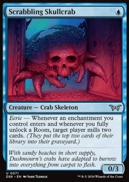 Scrabbling Skullcrab - Duskmourn: House of Horror (Uncommon) [DSK-71]