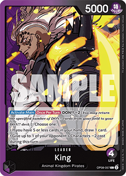 King (OP08-057) (V.1) - Two Legends (Leader) [OP08-057]