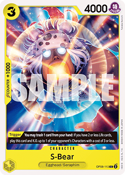 S-Bear (OP08-113) - Two Legends (Common) [OP08-113]