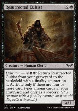 Resurrected Cultist - Duskmourn: House of Horror (Common) [DSK-115]