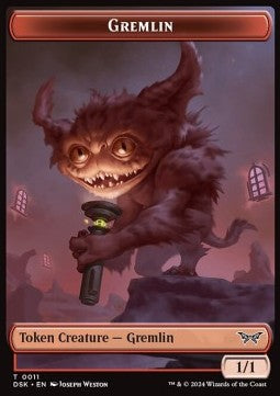 Gremlin Token (Red 1/1) - Duskmourn: House of Horror: Tokens (Token) [TDSK-T11]