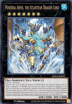 Poseidra Abyss, the Atlantean Dragon Lord (V.1 - Ultra Rare) - Rage of the Abyss (Ultra Rare) [ROTA-043]