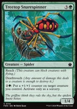 Treetop Snarespinner - Magic: The Gathering Foundations (Common) [FDN-114]