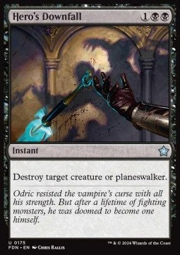 Hero's Downfall - Magic: The Gathering Foundations (Uncommon) [FDN-175]