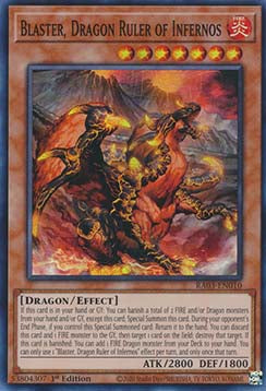 Blaster, Dragon Ruler of Infernos (V.1 - Super Rare) - Quarter Century Bonanza (Super Rare) [RA03-010]