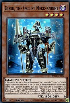 Girsu, the Orcust Mekk-Knight (V.1 - Super Rare) - Quarter Century Bonanza (Super Rare) [RA03-026]