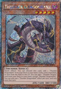 Thunder Dragondark (V.4 - Platinum Secret Rare) - Quarter Century Bonanza (Platinum Secret Rare) [RA03-018]